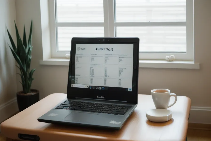 Laptop-Bildschirm mit dem 8-Wochen-Plan des Krankenkassen-Präventionskurses für Pilates-Anfänger